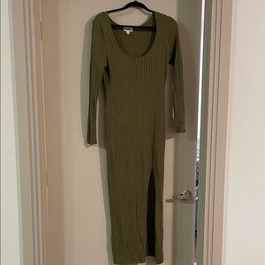 Open Edit Ribbed Knit Dress